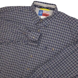 Wrangler George Strait Cowboy Cut Long Sleeve Plaid Button Up Shirt Mens 2XLT